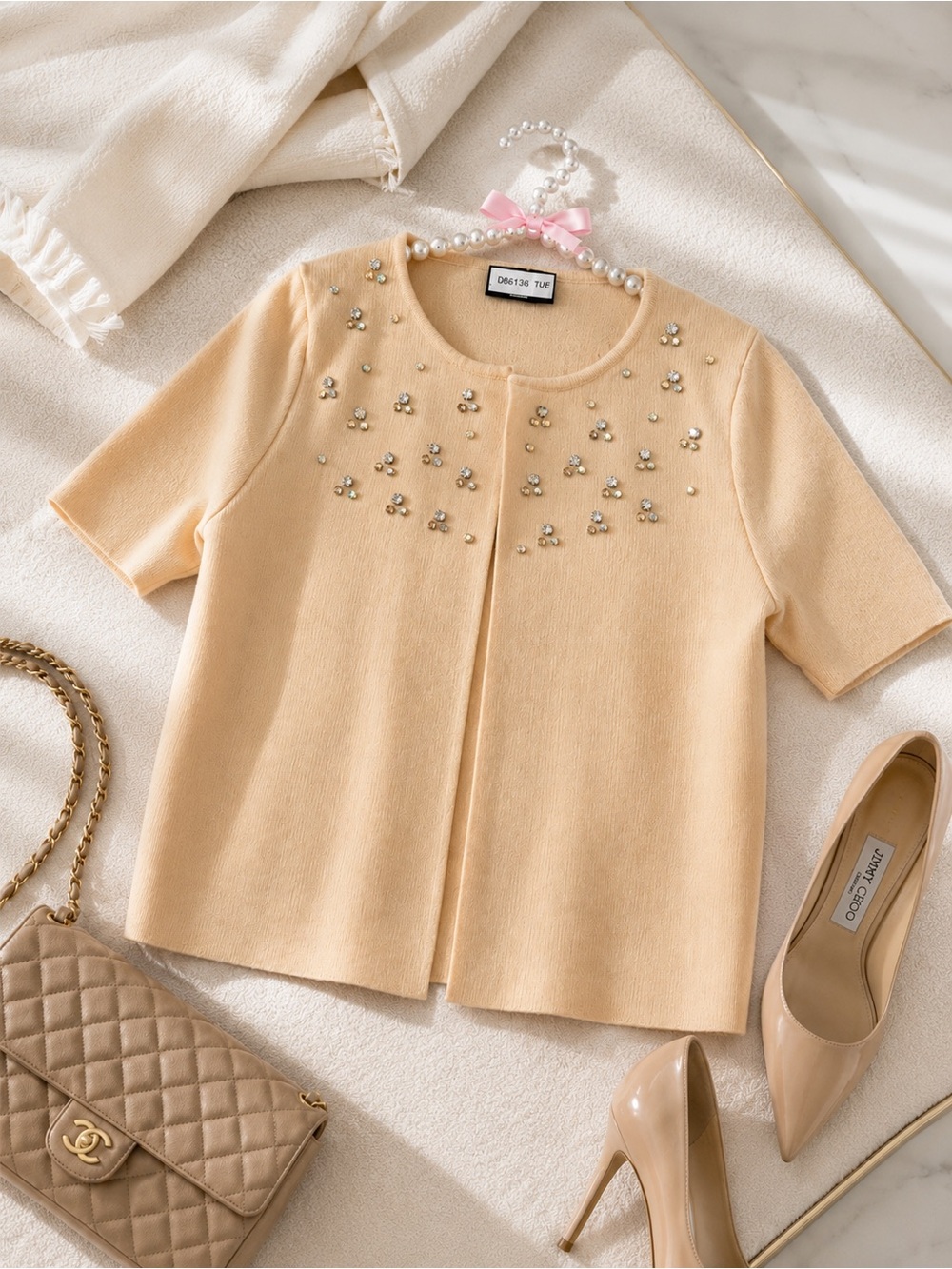 VICI Collection Serina Crystal Detail Cardigan